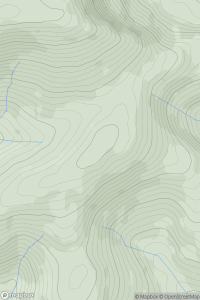 Thumbnail image for Foel y Geifr [Dolgellau to Machynlleth] showing contour plot for surrounding peak